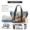 Horses Running Art Print Portable Travel Duffel Bag,Ideal For Business And Private Travel view 4