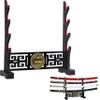 Logest Sword Stand - 4 Tier Options Available - Crafted Using Wood Katana Holder - Furnished in Black with a Gold Lions Head - Desirable Sword Display Gift Option - Sword Holder Katana Stand view 1