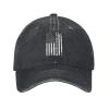 BASTU Software Developer with USA Flag Baseball Cap for Men Women Hats Denim Trucker Caps Dad Hat, Black view 2