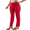 Zac & Rachel Women's Millennium Fabric - Slim Leg Pull-On Pant, Lipstick Red, 10 view 2