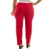 Zac & Rachel Women's Millennium Fabric - Slim Leg Pull-On Pant, Lipstick Red, 10 view 3