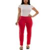 Zac & Rachel Women's Millennium Fabric - Slim Leg Pull-On Pant, Lipstick Red, 10 view 4