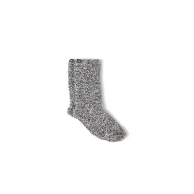 Barefoot Dreams CozyChic Heathered Socks, Slate Blue-White, Large/X-Large