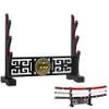 Logest Sword Stand - 4 Tier Options Available - Crafted Using Wood Katana Holder - Furnished in Black With a Gold Lions Head - Desirable Sword Display Gift Option - Sword Holder Katana Stand (3-Tier) view 1