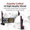 Logest Sword Stand - 4 Tier Options Available - Crafted Using Wood Katana Holder - Furnished in Black With a Gold Lions Head - Desirable Sword Display Gift Option - Sword Holder Katana Stand (3-Tier) view 3