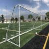 Vallerta Match 24 X 8 FT. Official Regulation Size Soccer Goal. Strongest Heavy Duty 2" Diameter Rust & Corrosion Resistant Steel Frame w/Durable Weatherproof 4mm Net. view 1