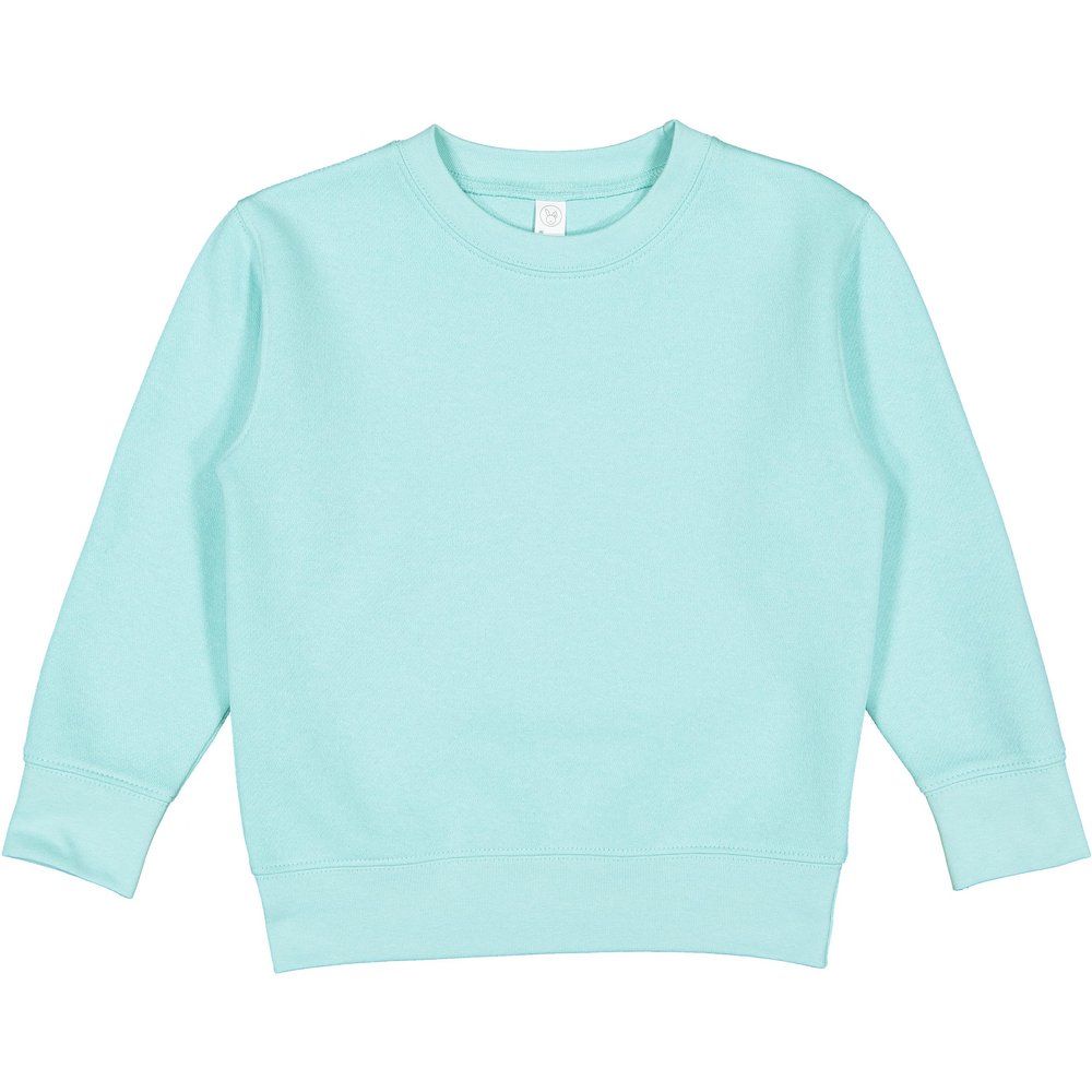 RABBIT SKINS Toddler Boy & Girl Fleece Long Sleeve Pullover Sweatshirt, Chill, 7T