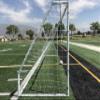 Vallerta Match 24 X 8 FT. Official Regulation Size Soccer Goal. Strongest Heavy Duty 2" Diameter Rust & Corrosion Resistant Steel Frame w/Durable Weatherproof 4mm Net.(2 Nets) view 2