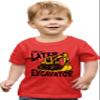 2T Red Toddler See Ya Later Excavator Cute Toddler T-Shirt view 1