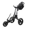 Clicgear Rovic RV1D 2.0 Disc Golf Push Cart | 3-Wheel| Fits All Disc Golf Backpacks (Charcoal/Black) view 1