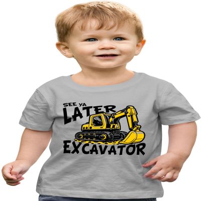 2T Oxford Toddler See Ya Later Excavator Cute Toddler T-Shirt