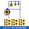 3/8'' Thick Heavy Metal Spinner Target High Caliber Auto Reset Steel Target view 4