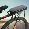 Rear Saddle Cushion Shock Absorbing Comfortable Bike Seat Cover Washable Slip Resistant Universal Fit for Bicycles Semicircular Seat Plate Black view 1