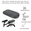 Rear Saddle Cushion Shock Absorbing Comfortable Bike Seat Cover Washable Slip Resistant Universal Fit for Bicycles Semicircular Seat Plate Black view 2