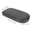 Rear Saddle Cushion Shock Absorbing Comfortable Bike Seat Cover Washable Slip Resistant Universal Fit for Bicycles Semicircular Seat Plate Black view 3