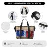 French Flag Print Versatile Gym Sports Bag,Companion For Your Journeys And Fitness Routines view 3