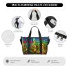 Music Note Print Versatile Gym Sports Bag,Companion For Your Journeys And Fitness Routines view 3