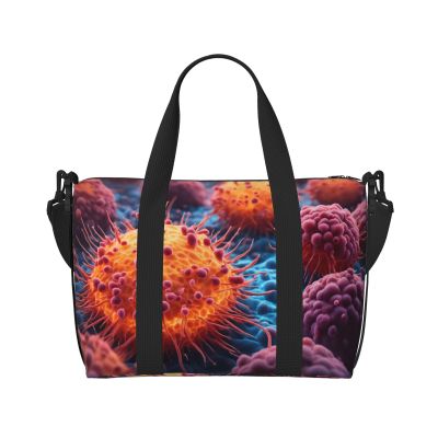 A Hand Drawn Painting Of A Cancerous Cells In The Print Versatile Gym Sports Bag,Companion For Your Journeys And Fitness Routines