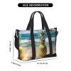 Pineapple On Beach Print Versatile Gym Sports Bag,Companion For Your Journeys And Fitness Routines view 2