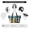 Pineapple On Beach Print Versatile Gym Sports Bag,Companion For Your Journeys And Fitness Routines view 3