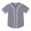Kids Custom Baseball Jersey Personalized Baseball Shirt Sport Uniform for Boys Girls Custom Your Own Shirt Grey view 4