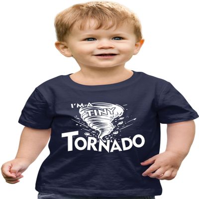 5T Navy Toddler I'm A Tiny Tornado Funny Toddler T-Shirt