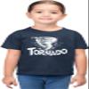 5T Navy Toddler I'm A Tiny Tornado Funny Toddler T-Shirt view 2