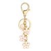SELOVO Women Girls Initial Keyring Letter W Tassel Pink Keychain view 1