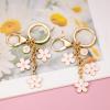SELOVO Women Girls Initial Keyring Letter W Tassel Pink Keychain view 4