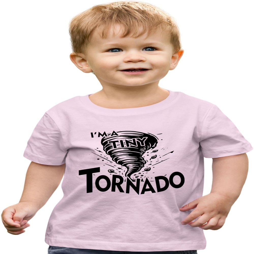 2T Light Pink Toddler I'm A Tiny Tornado Funny Toddler T-Shirt