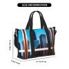 Chicago Reflect Print Versatile Gym Sports Bag,Companion For Your Journeys And Fitness Routines view 2