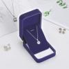 KUKUVR 2 Pieces Classic Velvet Necklace Pendant Box for Jewelry Gift, Small Jewellry Storage Display Case for Wedding Engagement Birthday Anniversary view 3