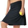 Women Skorts Skirts with Zipper Pockets,Athletic Golf Tennis Swim Skirts 20" Knee Length Skorts for Women(Grayish Lead L) view 3