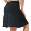 Women Skorts Skirts with Zipper Pockets,Athletic Golf Tennis Swim Skirts 20" Knee Length Skorts for Women(Grayish Lead L) view 4