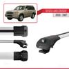 acpar Compatible with Toyota Land Cruiser (J100) 2003-2007 ACE-1 Car Roof Rack Cross Bar Grey Aluminium 2 Bars view 3