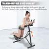 PSUFURV Ab Machine, Adjustable Maquina para Hacer Abdominales Ab Workout Equipment for Abs Workout at Home Gym Knee Protection 330lbs Load Capacity - Black view 2