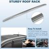ManiGoon Top Rails Roof Rack Cross Bar Cargo Carrier Fit for Mitsubishi Outlander 2022 2023 2024,for Mitsubishi Outlander 2022-2024 Roof Rack Side Rails, Silver view 4