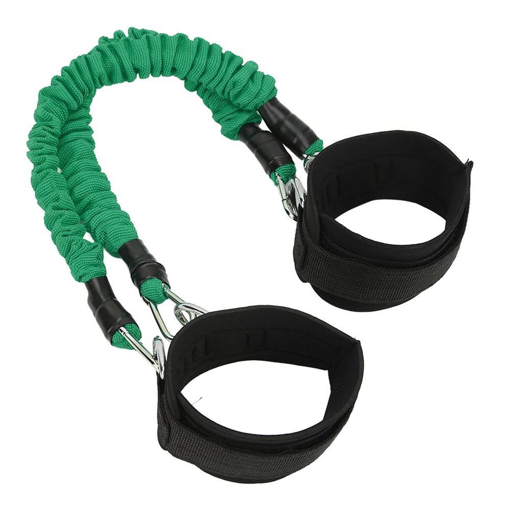 Gavigain 2Pcs Ankle Resistance Bands, Glute Kickback Ankle Strap Comfortable Adjustable Padded Ankle Wrist Cuffs Neoprene Padded Straps for Workout Running (Green 25 pounds)