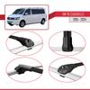 acpar Compatible with Volkswagen T6 Caravelle 2015-2024 ACE-1 Car Roof Rack Cross Bar Black Aluminium 2 Bars view 4