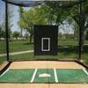 Douglas Vinyl Hitting Backdrop for Baseball - Black with Pitching Target view 1