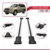 acpar Compatible with Toyota Land Cruiser 2003-2009 Car Roof Rack Cross Bar Fly Model Grey view 3