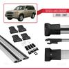 acpar Compatible with Toyota Land Cruiser 2003-2009 Car Roof Rack Cross Bar Fly Model Grey view 4