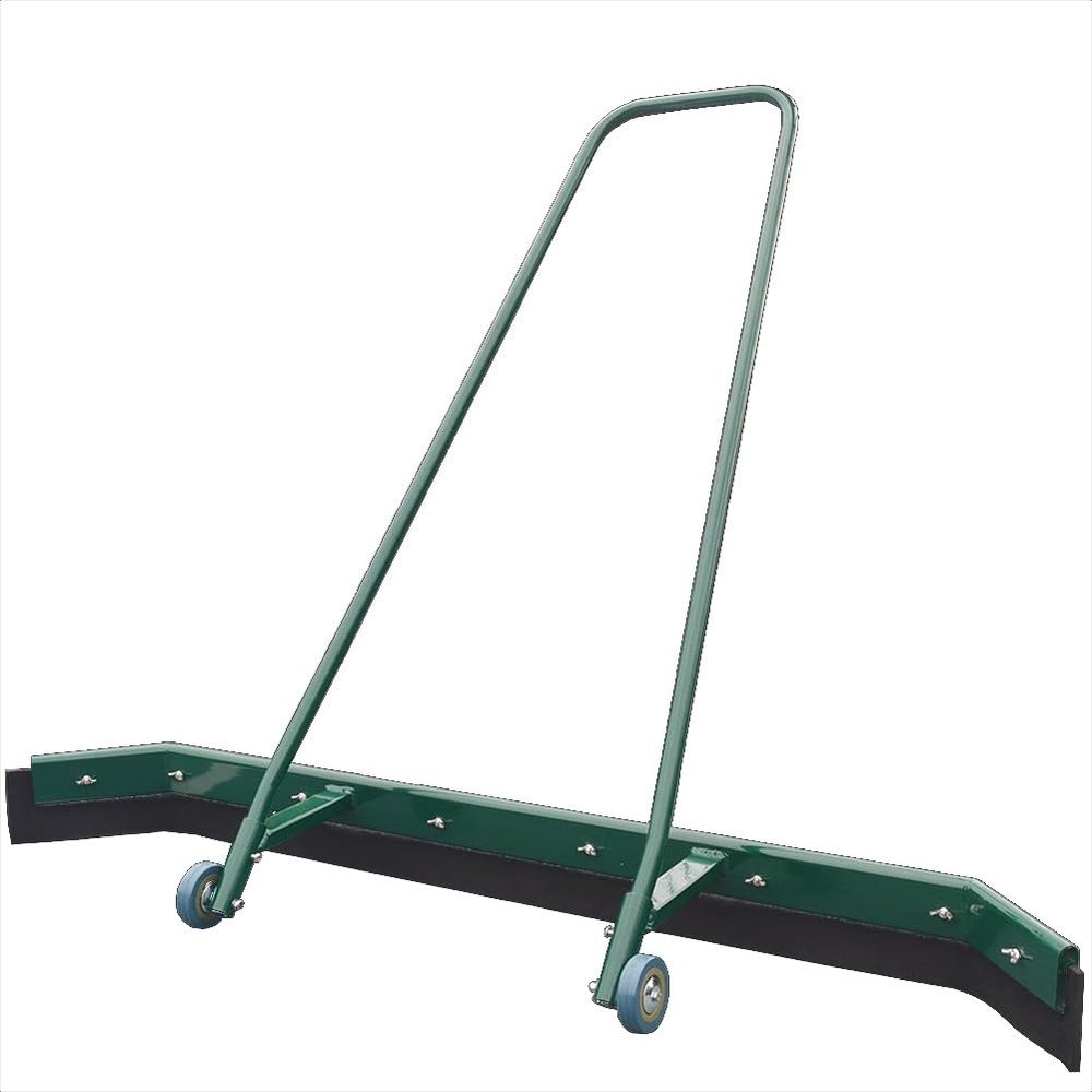 DONGXIAO Basketball Court Water Pusher Tennis Court Squeegee Aluminium Alloy Squeegee Outdoor Floor Push Water Floor Squeegee with 2 EVA Foam Blades for Parking Lots/Basketball Courts