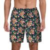 Custom Mens Swim Trunks Personalized Board Shorts with Face Quick Dry Swimsuit Bathing Suit Compression Liner Hawaiian Beach Shorts with Pockets Style 30 view 1