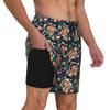 Custom Mens Swim Trunks Personalized Board Shorts with Face Quick Dry Swimsuit Bathing Suit Compression Liner Hawaiian Beach Shorts with Pockets Style 30 view 2