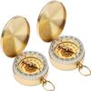 2 PCS Camping Survival Metal Compass for Hiking Camping Hunting Outdoor Military Navigation Tool view 1