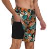 Custom Mens Swim Trunks Personalized Board Shorts with Face USA Flag Quick Dry Swimsuit Bathing Suit Compression Liner Hawaiian Beach Shorts with Pockets Style 01 view 2
