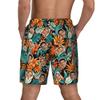 Custom Mens Swim Trunks Personalized Board Shorts with Face USA Flag Quick Dry Swimsuit Bathing Suit Compression Liner Hawaiian Beach Shorts with Pockets Style 01 view 3