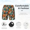 Custom Mens Swim Trunks Personalized Board Shorts with Face USA Flag Quick Dry Swimsuit Bathing Suit Compression Liner Hawaiian Beach Shorts with Pockets Style 01 view 4
