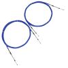 Fits Yamaha Suzuki Honda Outboard Control Box Blue Shift/Throttle Cable 15FT Boat Motor Steering System Universal Cables 33C 2Pcs/Set view 2